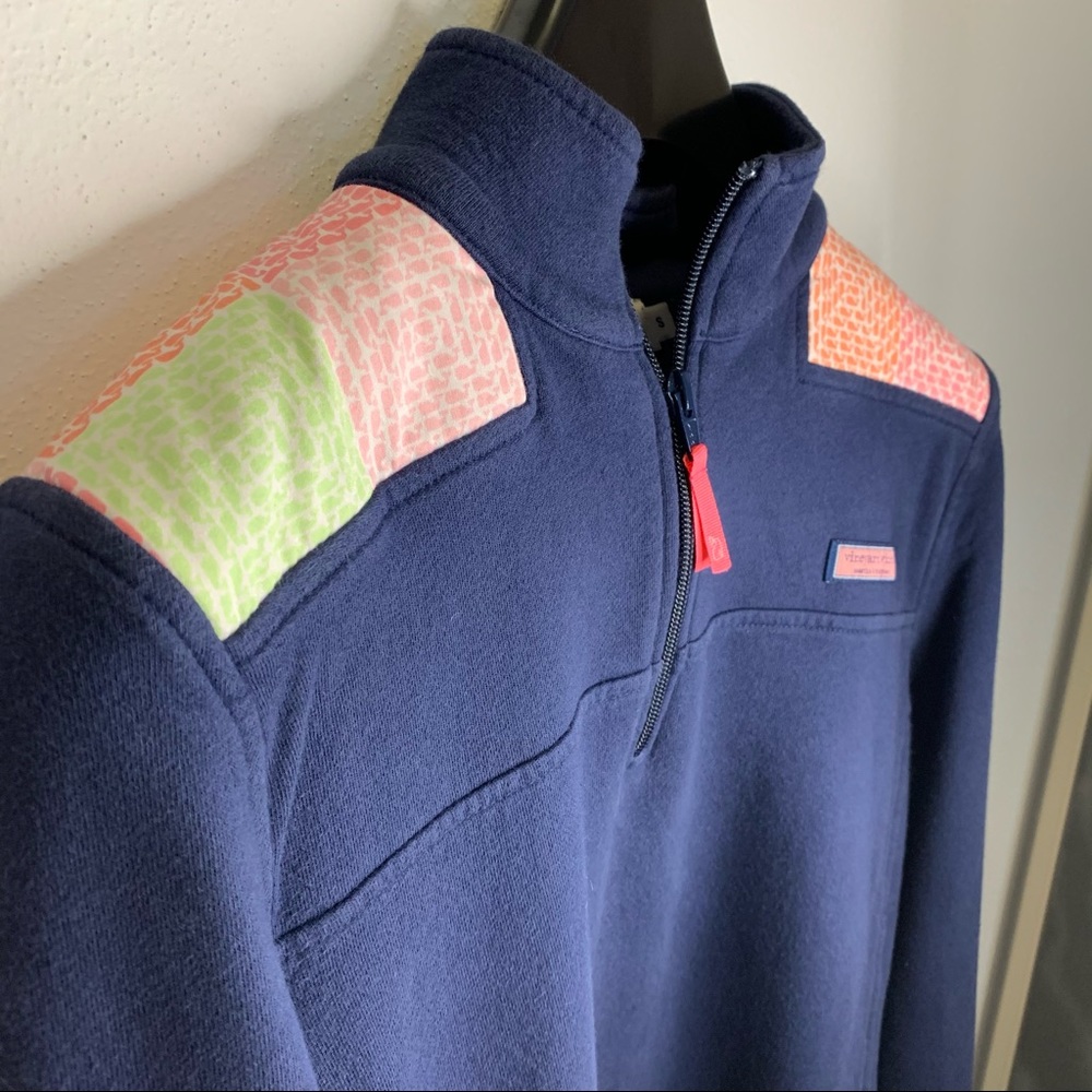 Vineyard Vines Patchwork Quarter Zip Sweater - image 5